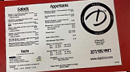 D's Pizza menu