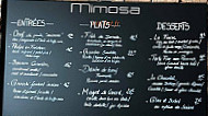 Mimosa menu