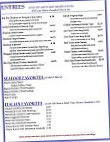 Methuen Family menu