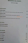 Brasserie Des Sports menu