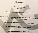 White Garden menu