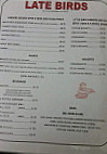 Redbird Diner menu