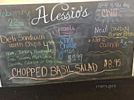 Alessio S Pizza menu