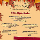 Cerrato's Pastry Shop menu