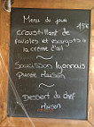 Le Placebo menu