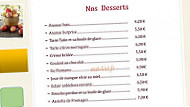 Auberge De Bonpas menu