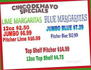 El San Felipe Mexican Grill menu