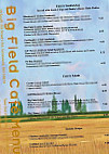 Big Field Cafe Wine menu