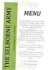 Selborne Arms menu