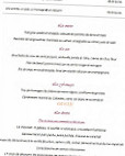 La Botte d'Asperges menu