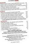 Le Bistrot D'Henry menu