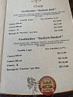 Cervejaria Badenia menu