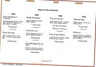 Saclay Gourmand menu