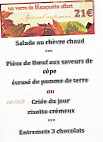 Vinauberge menu