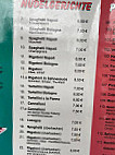 Pizzeria Minigolf menu