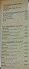 Brasserie Le Centre menu