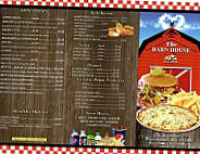 The Barn House menu