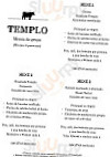 Templo menu