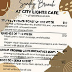 City Lights Cafe menu