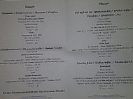 Henrys Restaurant und Pension menu