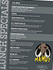 Mamut Restaurante Bar Grill menu