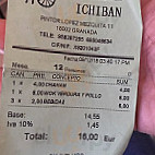 Ichiban menu