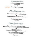 Aux Trois Roses menu