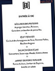 L'Entre Deux menu