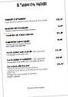 La Bergerie menu