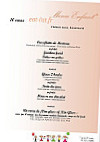 Le Moulin Du Plain menu