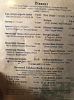 Hastings Landing menu