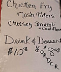 Northside menu