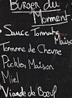 La Rochoise menu