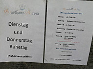 Gasthaus Zur Krone menu