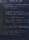 La Découverte menu