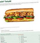 Subway menu