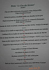 La Table Du Rocher menu