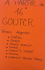 La P'tite Bouffe menu