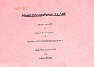 L'Estaminet des meix menu