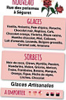 La Maison D'eglantine menu