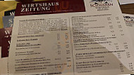 Schwanen-bräu Bernhausen Gmbh menu