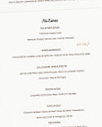 Chez Camille menu