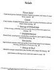 Monadnock Inn menu