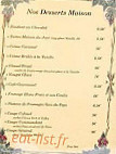 Eau Petit Pont menu