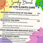 City Lights Cafe menu