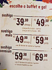 Sushigo! menu