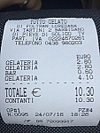 Tutto Gelato menu