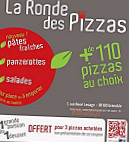 La ronde des pizzas menu