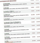 Le Kiosque à Pizzas menu