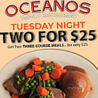 Oceanos menu